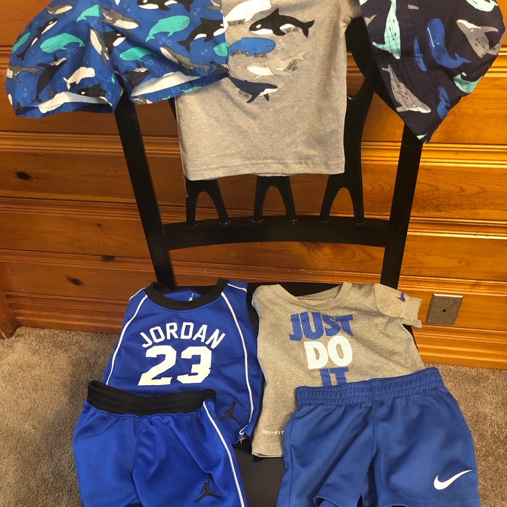 12m Boys Summer Bundle Nike, Jordon & Swim set